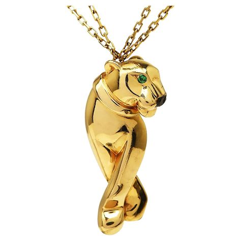 cartier necklace tiger|panthere cartier necklace.